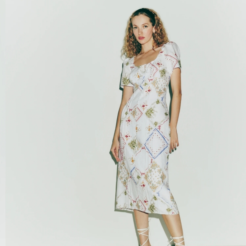 Reformation Pierce Linen Dress 6 NWT